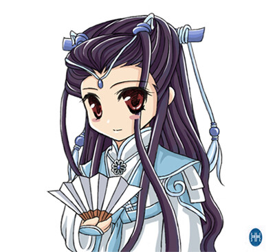 莫召奴霹雳布袋戏古风美男手绘东风知我意