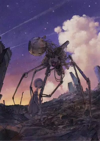 日本插画师コーラ的场景插画作品，太有感觉了，超有代入感！