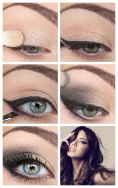 Smokey eye for green eyes-