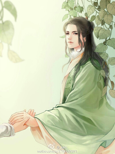 有匪君子 妖孽 美男 汉服 手绘 中国风 翩翩君子 水粉 古风 复古 临江仙