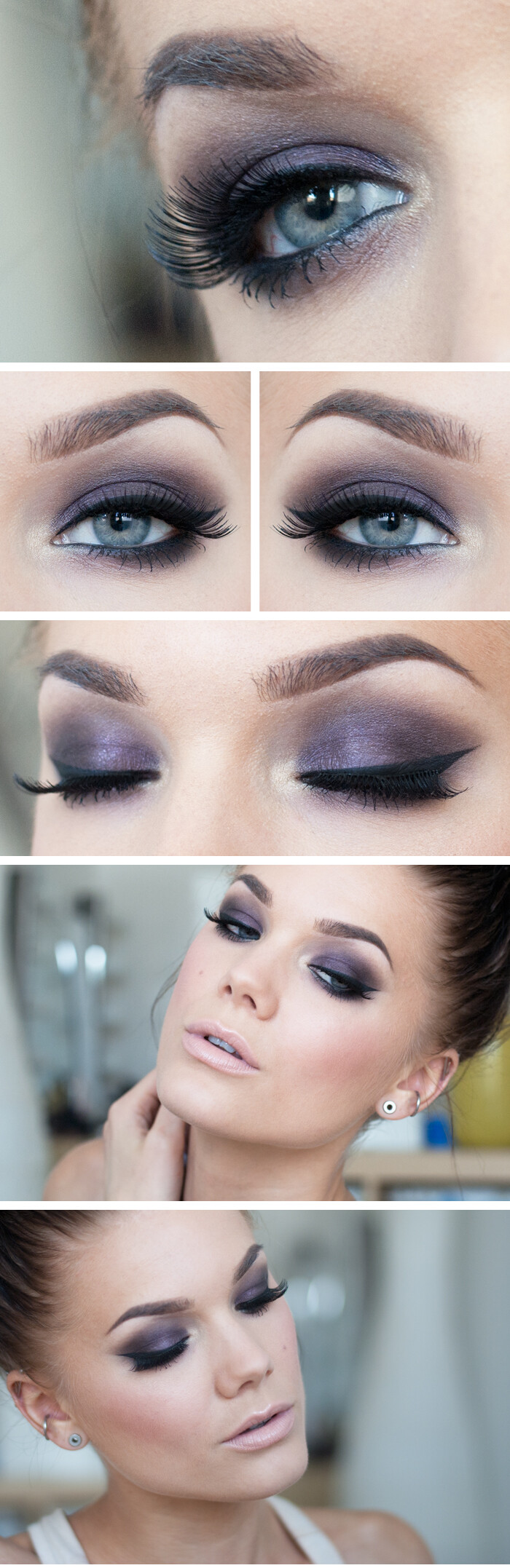 Today's Look : &amp;quot;Purple Smoke&amp;quot; -Linda Hallberg (The perfect purple smokey eye which may very well look great on any eyecolor) MUG Eyeshadow Drama Queen MAC Eyeshadow Shale Lips: MAC mineralize rich LUXE Naturale Mac Spring Blush in Sheen 05/30/13