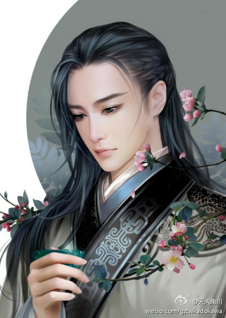 有匪君子 妖孽 美男 汉服 手绘 中国风 翩翩君子 水粉 古风 复古 临江仙