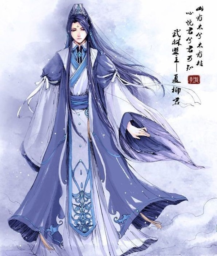 有匪君子 妖孽 美男 汉服 手绘 中国风 翩翩君子 水粉 古风 复古 临江仙