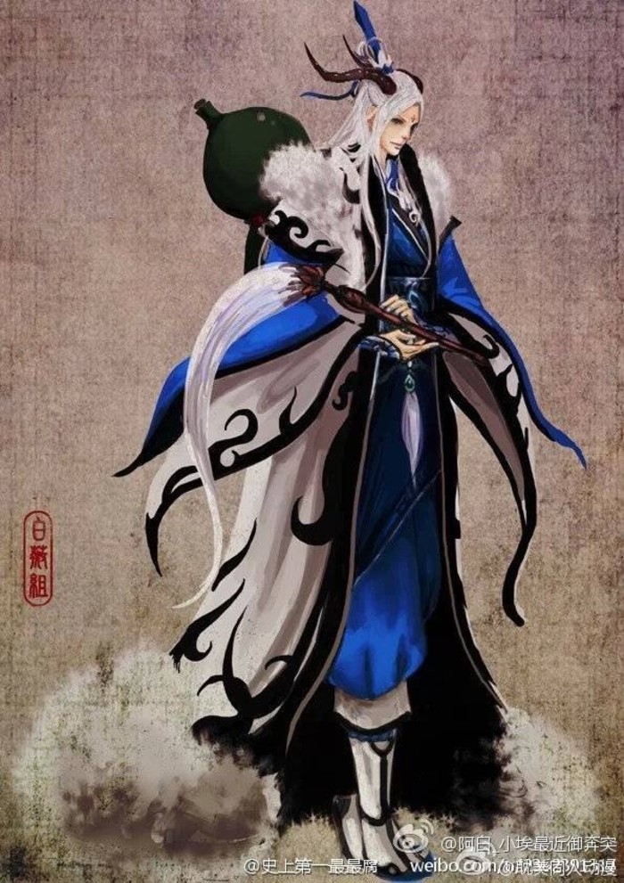 有匪君子 妖孽 美男 汉服 手绘 中国风 翩翩君子 水粉 古风 复古 临江仙