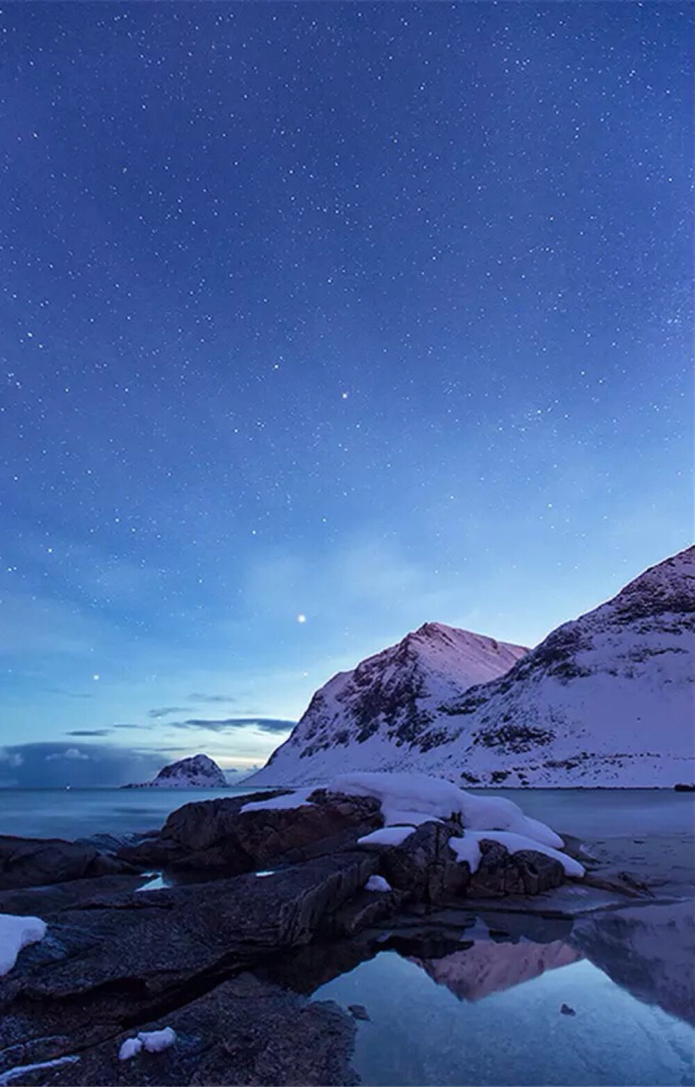 唯美星空夜空星光夜景海边自然风景iphone手机壁纸唯美壁纸锁屏