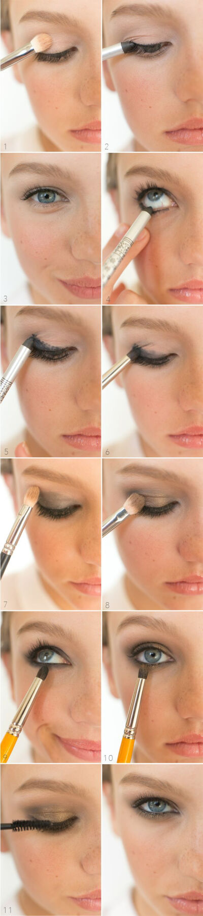 MAKEUP / HOW TO // EYES /// smoldering smokey eye with a hint of gold