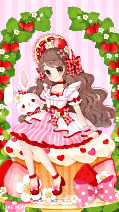 少女 line play cherry “line play官方。”