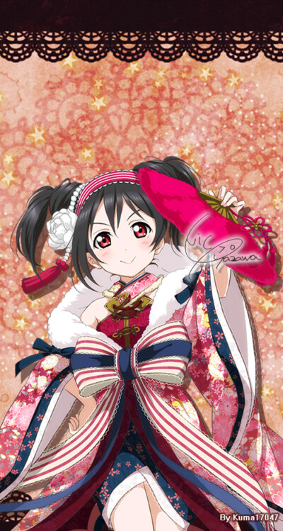 love live 矢泽日香 新年 壁纸