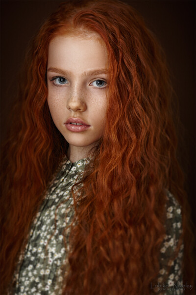 Albina - Nikolay Lobikov (love this hair color! My Dad's was the same color. Wonder if I could pull it off.)