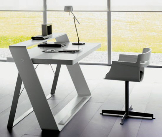 黑白简约电脑桌