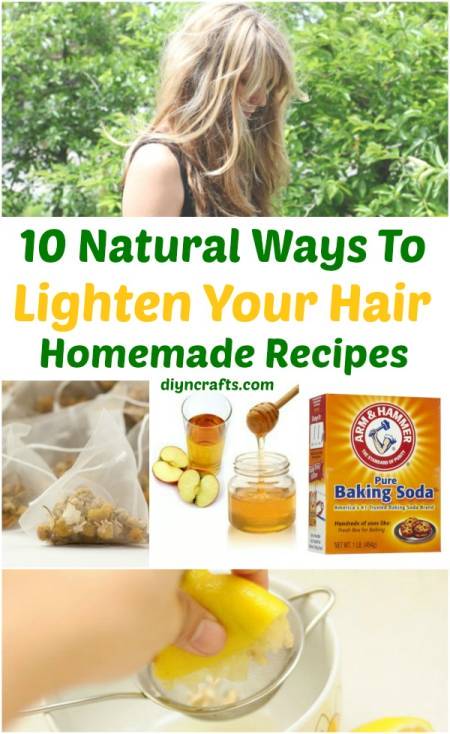 10 Ways to Lighten your Hair Naturally {Homemade Recipes} | For the teen.