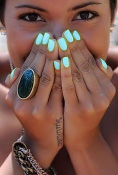 Love the nail color...china glaze, highlight of my summer