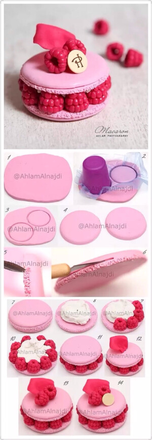 超轻粘土教程 食物 料理 食玩 蛋糕马卡龙