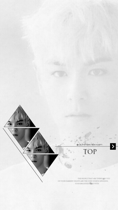 TOP 崔胜贤 #bigbang#【E】原创高清手机壁纸#微博:SUMMER_NICKYCOM原创#iPhone#安卓#锁屏#桌面#