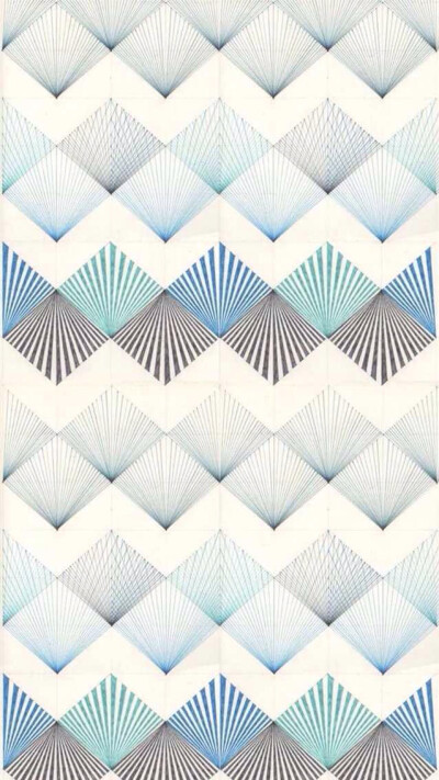 壁纸 几何 线条 蓝色 头像 白色