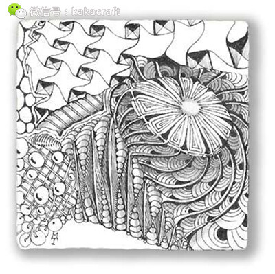 禅绕画 zentangle www.chanrao.me