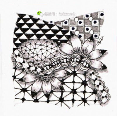 禅绕画 zentangle www.chanrao.me