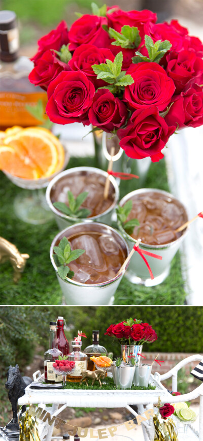 STYLE A MINT JULEP BAR FOR THE KENTUCKY DERBY