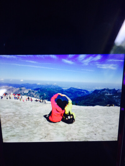 阿尔卑斯山 登上雪山 难得的美景