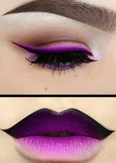 Very pretty.. Wish I was brave enough to wear it &amp;amp; good enough to do it! #lipstick #Beauty