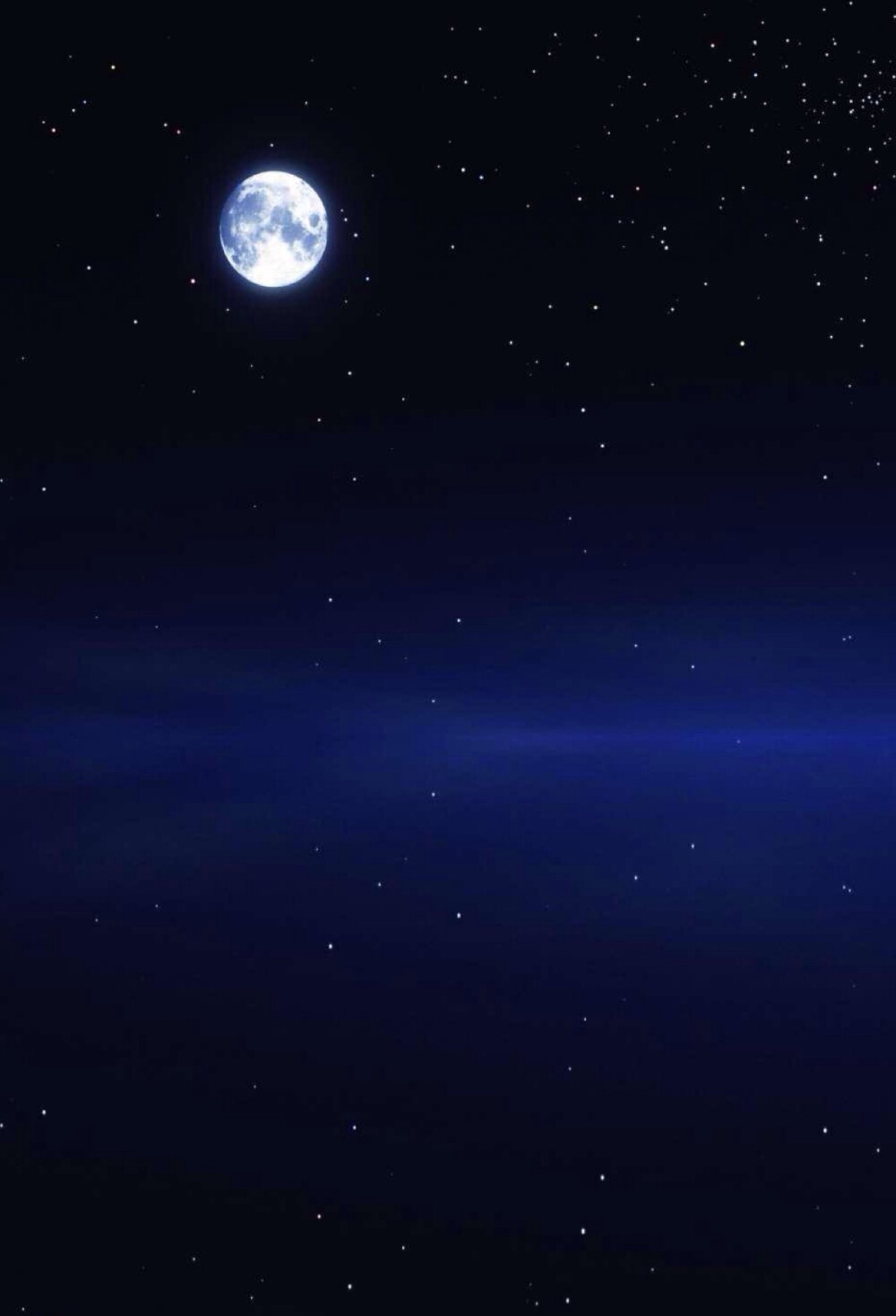 唯美星空 夜景 夜空 星光 明月 月光 自然风景 iphone手机壁纸 唯美壁纸 锁屏