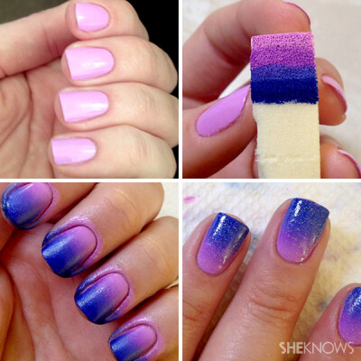 Remember, make sure to apply top coat as fast as possible to blend the colors.
