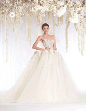 Ziad Nakad The White Realm Bridal collection——白色花瀑下的嫁衣