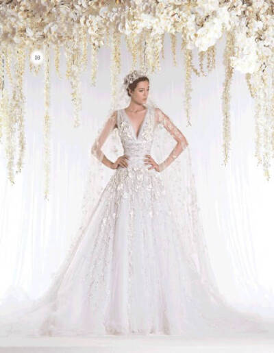 Ziad Nakad The White Realm Bridal collection——白色花瀑下的嫁衣