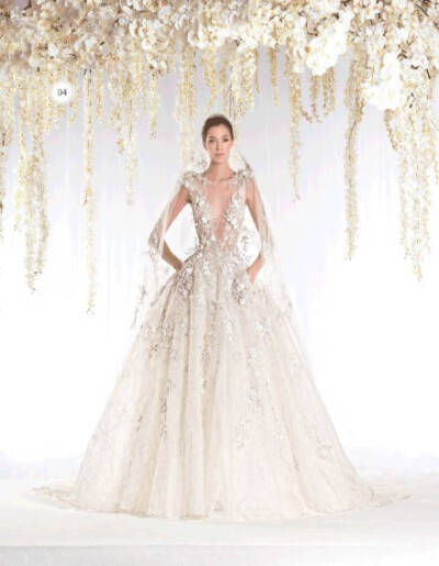 Ziad Nakad The White Realm Bridal collection——白色花瀑下的嫁衣