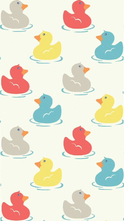 Cathkidston高清无水印壁纸 鸭子