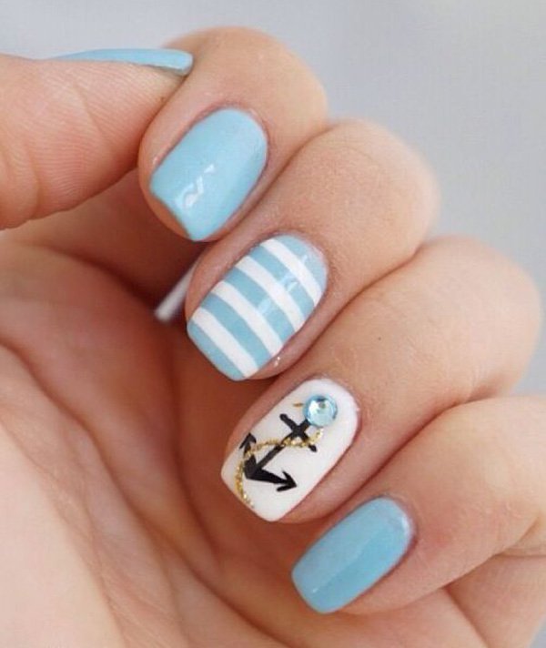 60 Cute Anchor Nail Designs | Showcase of Art