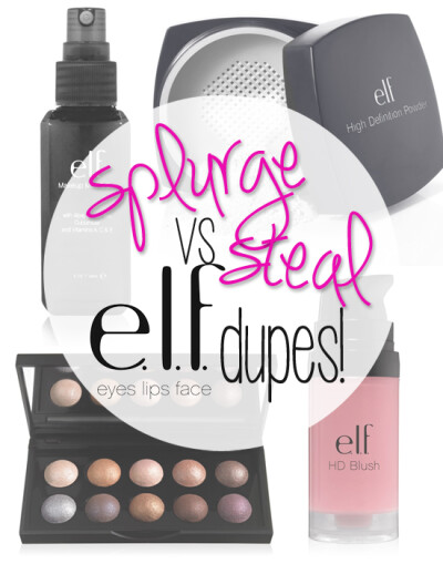 Splurge vs Steal: ELF Makeup Dupes You Can't Resist. @Anna Faunce Smith @Shelia Childress Smith we need like all of these dupes! I have the red lipstick pencil from the usmc ball and this brand is a…