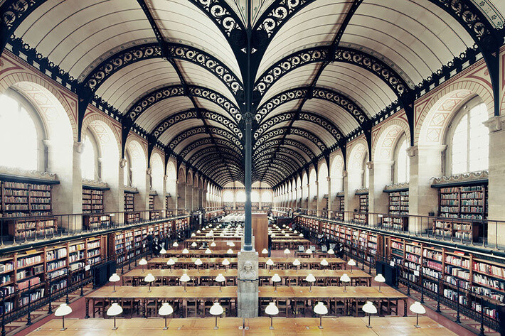 圣日内维耶图书馆，法国巴黎(Bibliothèque Sainte Geneviève, Paris, France)