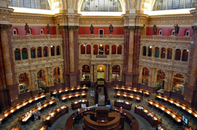 国会图书馆，美国华盛顿特区(The Library Of Congress, Washington, D.c., Usa)