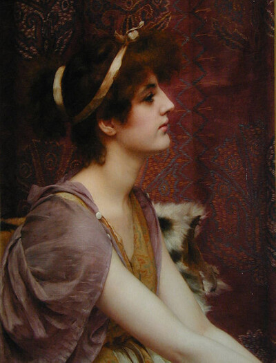 John William Godward ， (1861-1922) 英国维多利亚女王时代的新古典主义画家。