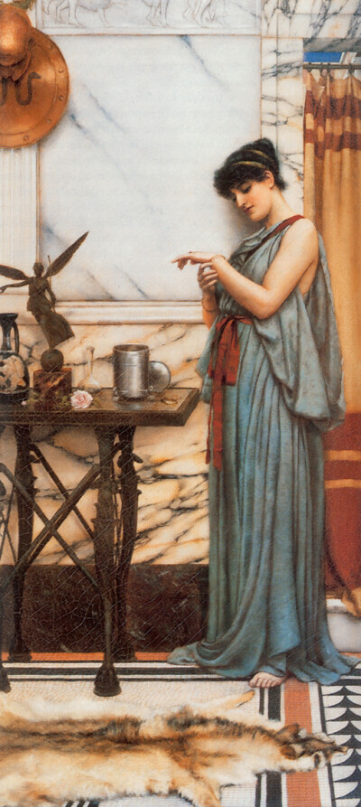 John William Godward ， (1861-1922) 英国维多利亚女王时代的新古典主义画家。