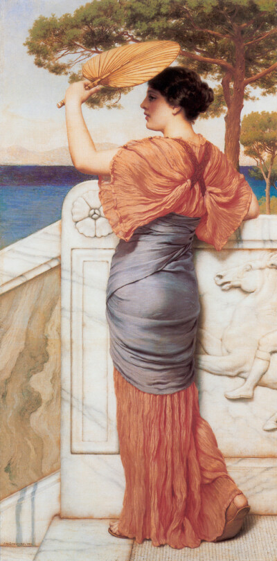 John William Godward ， (1861-1922) 英国维多利亚女王时代的新古典主义画家。