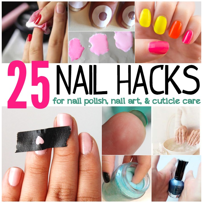 I paint my nails about 20 times a month. That means my nails need a lot of maintenance. Check out these 25 Nail Hacks to help you care for your nails!