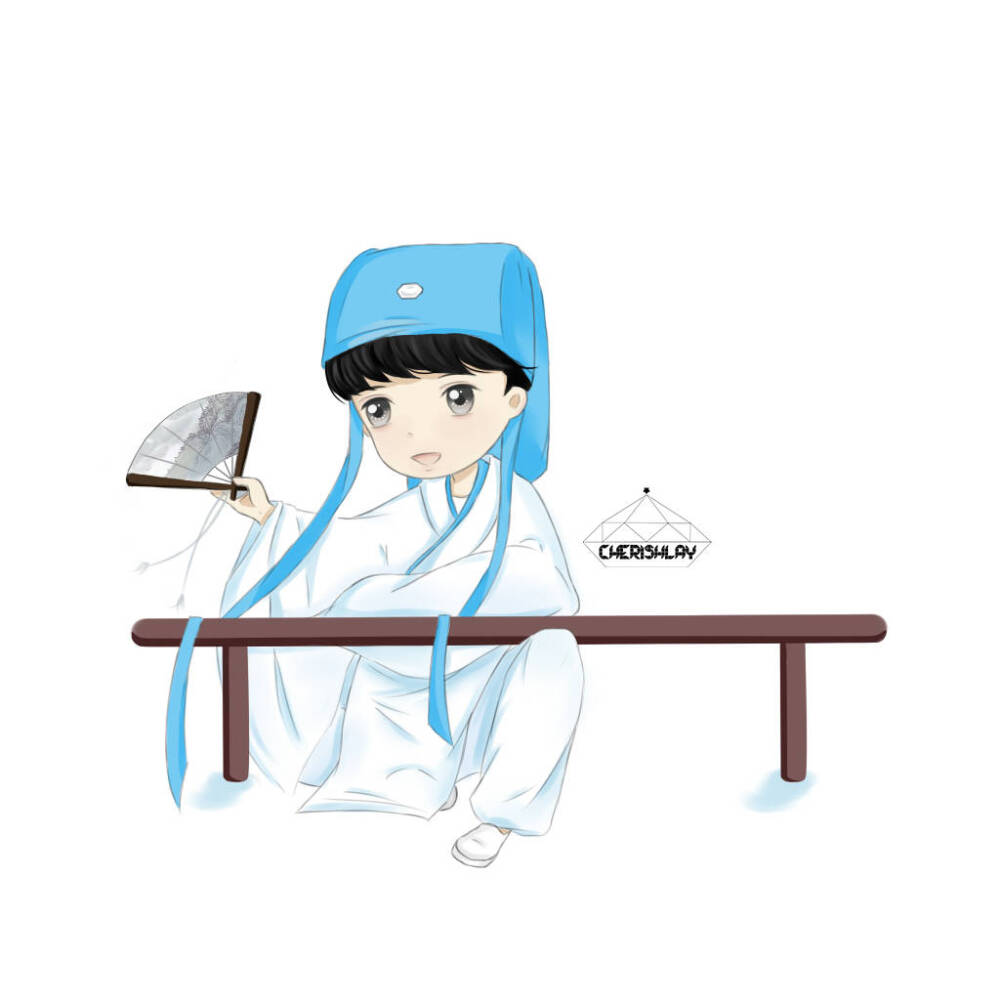 张艺兴q版小书生