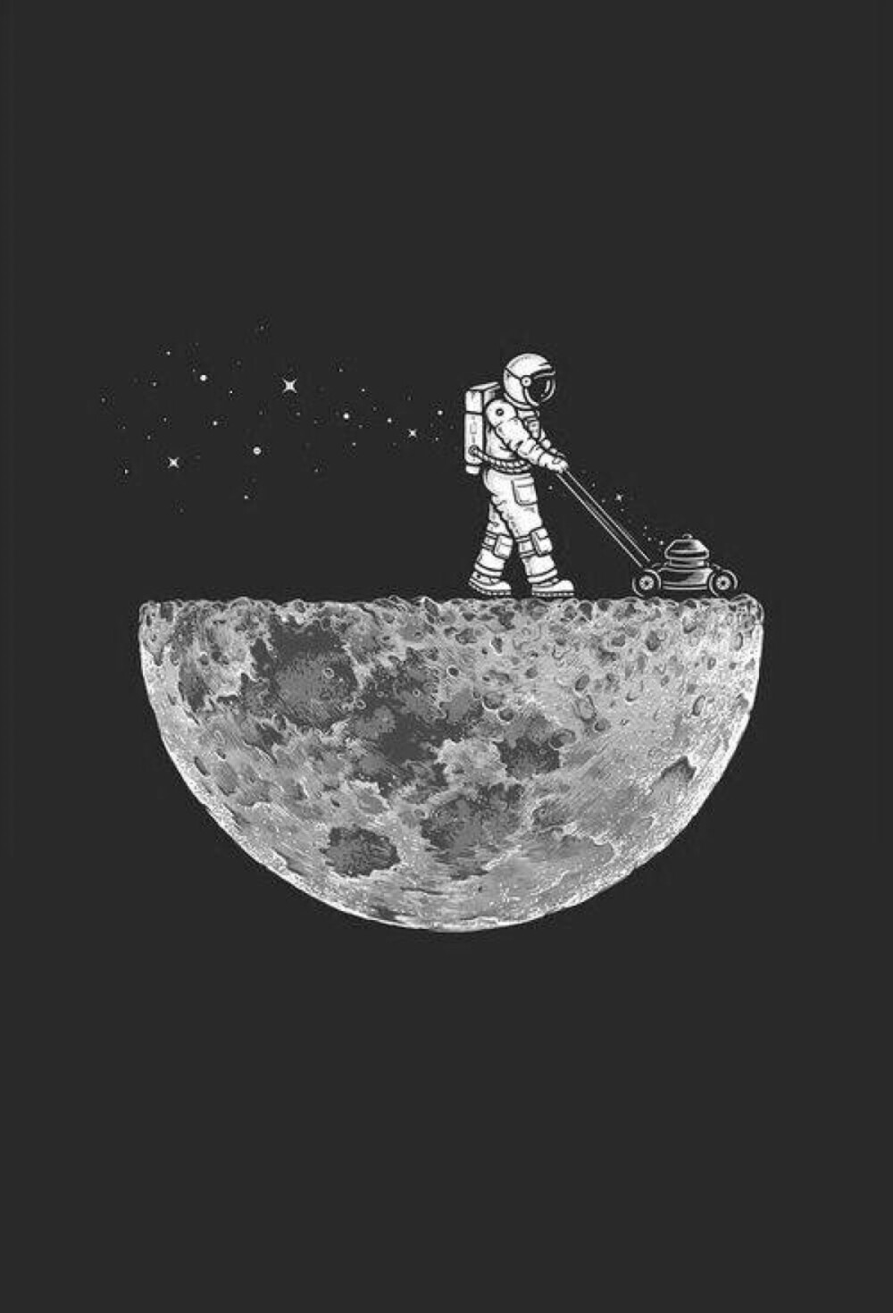 手机壁纸月亮宇航员