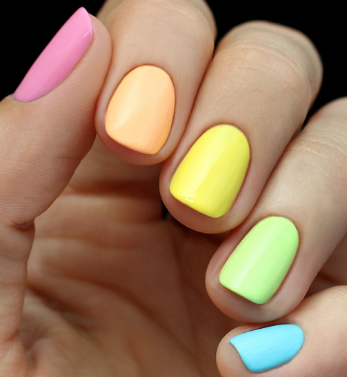 Don't be afraid to try a rainbow manicure! It's a perfect look for your next vacation- book your next appointment on www.lookbooker.co before your next getaway! #lookbooker #manicure