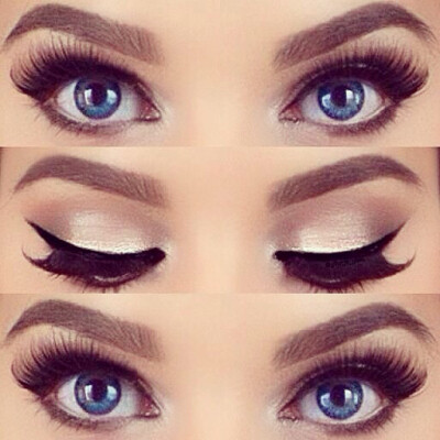 See more interesting makeup tutorials on http://pinmakeuptips.com/how-to-achieve-the-false-eyelash-look/