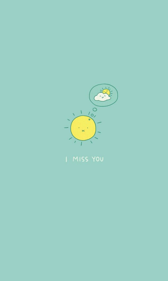 创意萌萌哒壁纸.I miss you