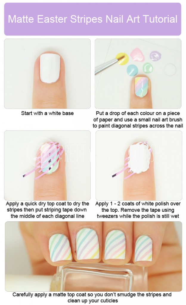 17 Amazing Spring Nail Tutorials; where can I get striping tape??? I've looked everywhere!