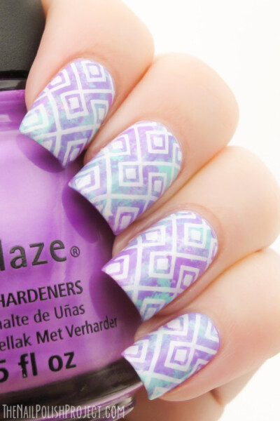 NOTD: Pastel Geometric Nails - The Nail Polish Project