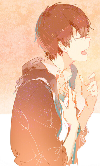 二次元 少年 画师：rella