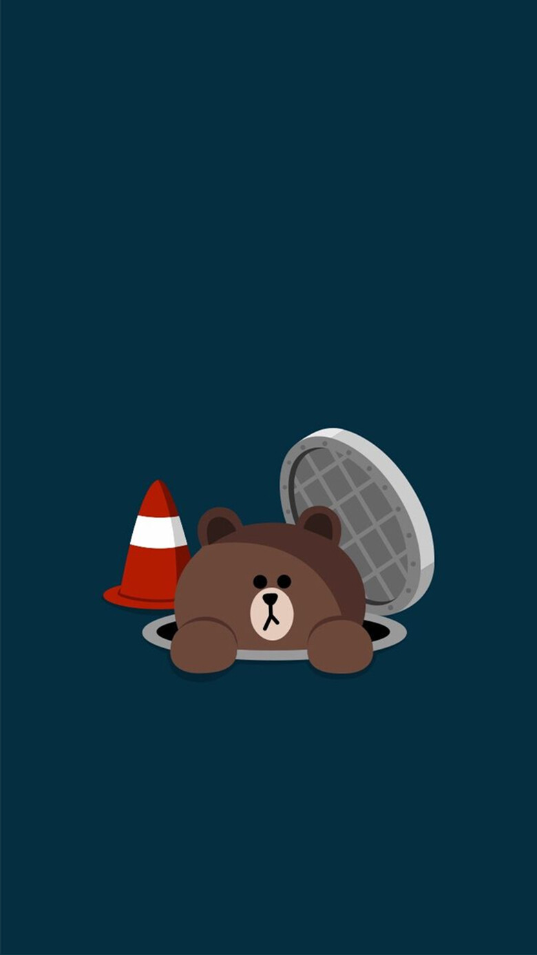 iPhone5 iPhone6 iPhone6 Plus wallpaper wechat 微信背景 壁纸 简约 锁屏 待机 主题 桌面 LINE cony brown 可妮 布朗