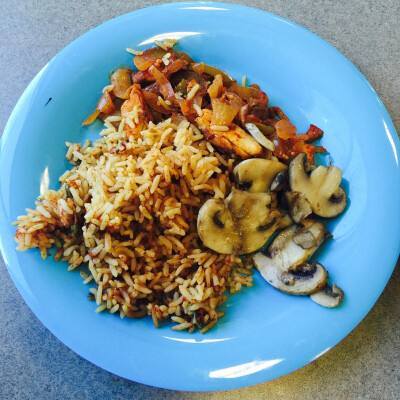 Rice with mushrooms