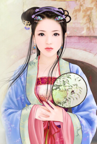 作画者：柳清眉、作品名：侬情佳人