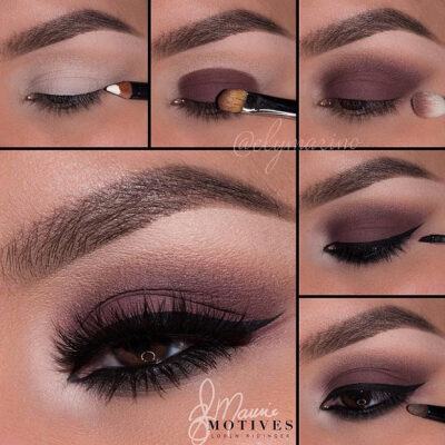 Matte, Dark Brown Eye Makeup Look Pictorial/Tutorial